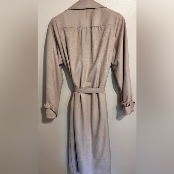 Vintage Open Trench  Felt Coat - Picture 3 of 3